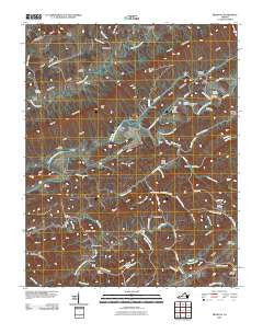 Mendota Virginia Historical topographic map, 1:24000 scale, 7.5 X 7.5 Minute, Year 2010