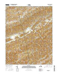 Mendota Virginia Current topographic map, 1:24000 scale, 7.5 X 7.5 Minute, Year 2016