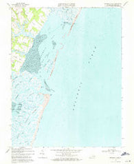 Metomkin Inlet Virginia Historical topographic map, 1:24000 scale, 7.5 X 7.5 Minute, Year 1968