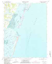 Metomkin Inlet Virginia Historical topographic map, 1:24000 scale, 7.5 X 7.5 Minute, Year 1968