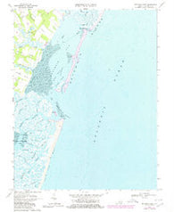 Metomkin Inlet Virginia Historical topographic map, 1:24000 scale, 7.5 X 7.5 Minute, Year 1968