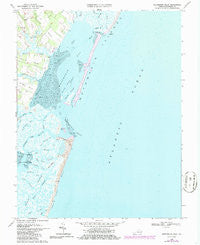 Metompkin Inlet Virginia Historical topographic map, 1:24000 scale, 7.5 X 7.5 Minute, Year 1968