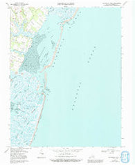 Metompkin Inlet Virginia Historical topographic map, 1:24000 scale, 7.5 X 7.5 Minute, Year 1968