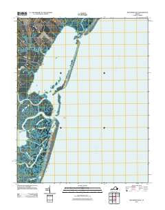 Metompkin Inlet Virginia Historical topographic map, 1:24000 scale, 7.5 X 7.5 Minute, Year 2011