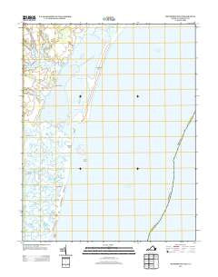 Metompkin Inlet Virginia Historical topographic map, 1:24000 scale, 7.5 X 7.5 Minute, Year 2013