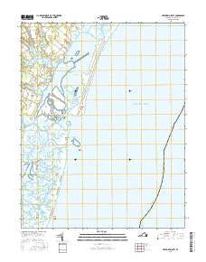 Metompkin Inlet Virginia Current topographic map, 1:24000 scale, 7.5 X 7.5 Minute, Year 2016
