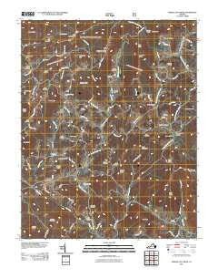 Middle Fox Creek Virginia Historical topographic map, 1:24000 scale, 7.5 X 7.5 Minute, Year 2011