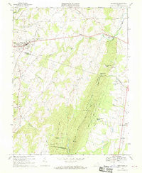 Middleburg Virginia Historical topographic map, 1:24000 scale, 7.5 X 7.5 Minute, Year 1968