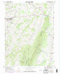 Middleburg Virginia Historical topographic map, 1:24000 scale, 7.5 X 7.5 Minute, Year 1968