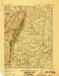 Middleburg Virginia Historical topographic map, 1:62500 scale, 15 X 15 Minute, Year 1933
