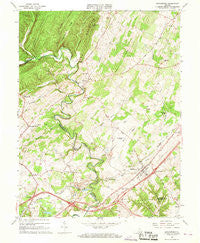 Middletown Virginia Historical topographic map, 1:24000 scale, 7.5 X 7.5 Minute, Year 1966