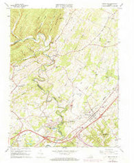 Middletown Virginia Historical topographic map, 1:24000 scale, 7.5 X 7.5 Minute, Year 1966