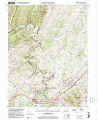Middletown Virginia Historical topographic map, 1:24000 scale, 7.5 X 7.5 Minute, Year 1999