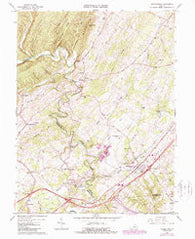 Middletown Virginia Historical topographic map, 1:24000 scale, 7.5 X 7.5 Minute, Year 1966