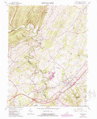 Middletown Virginia Historical topographic map, 1:24000 scale, 7.5 X 7.5 Minute, Year 1966