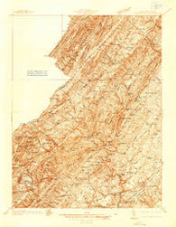 Middletown Virginia Historical topographic map, 1:48000 scale, 15 X 15 Minute, Year 1937