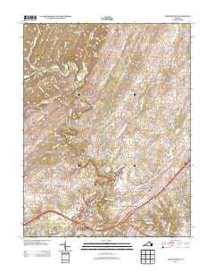 Middletown Virginia Historical topographic map, 1:24000 scale, 7.5 X 7.5 Minute, Year 2013