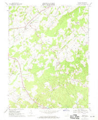 Midland Virginia Historical topographic map, 1:24000 scale, 7.5 X 7.5 Minute, Year 1967