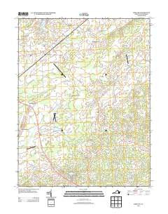 Midland Virginia Historical topographic map, 1:24000 scale, 7.5 X 7.5 Minute, Year 2013