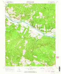 Midlothian Virginia Historical topographic map, 1:24000 scale, 7.5 X 7.5 Minute, Year 1964