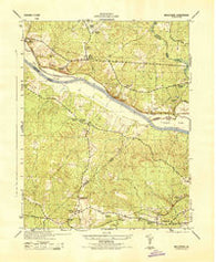 Midlothian Virginia Historical topographic map, 1:31680 scale, 7.5 X 7.5 Minute, Year 1944