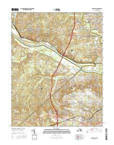 Midlothian Virginia Current topographic map, 1:24000 scale, 7.5 X 7.5 Minute, Year 2016