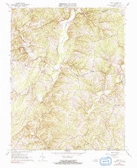 Mike Virginia Historical topographic map, 1:24000 scale, 7.5 X 7.5 Minute, Year 1966
