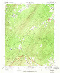 Millboro Virginia Historical topographic map, 1:24000 scale, 7.5 X 7.5 Minute, Year 1969