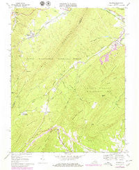 Millboro Virginia Historical topographic map, 1:24000 scale, 7.5 X 7.5 Minute, Year 1969