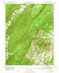 Millboro Virginia Historical topographic map, 1:62500 scale, 15 X 15 Minute, Year 1946