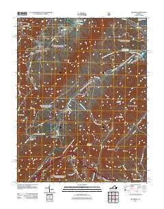 Millboro Virginia Historical topographic map, 1:24000 scale, 7.5 X 7.5 Minute, Year 2011
