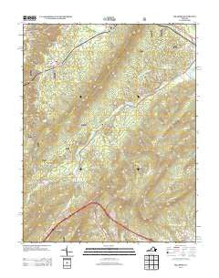 Millboro Virginia Historical topographic map, 1:24000 scale, 7.5 X 7.5 Minute, Year 2013