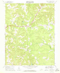 Millers Tavern Virginia Historical topographic map, 1:24000 scale, 7.5 X 7.5 Minute, Year 1968