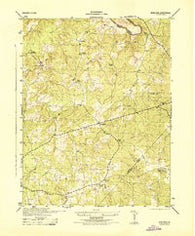 Mine Run Virginia Historical topographic map, 1:31680 scale, 7.5 X 7.5 Minute, Year 1944