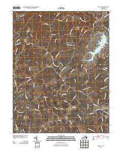 Mine Run Virginia Historical topographic map, 1:24000 scale, 7.5 X 7.5 Minute, Year 2010