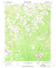 Mineral Virginia Historical topographic map, 1:24000 scale, 7.5 X 7.5 Minute, Year 1969