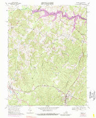 Mineral Virginia Historical topographic map, 1:24000 scale, 7.5 X 7.5 Minute, Year 1969