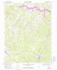 Mineral Virginia Historical topographic map, 1:24000 scale, 7.5 X 7.5 Minute, Year 1969