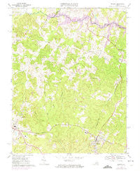 Mineral Virginia Historical topographic map, 1:24000 scale, 7.5 X 7.5 Minute, Year 1969