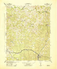 Mineral Virginia Historical topographic map, 1:31680 scale, 7.5 X 7.5 Minute, Year 1942