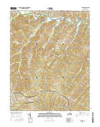 Mineral Virginia Current topographic map, 1:24000 scale, 7.5 X 7.5 Minute, Year 2016