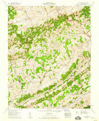 Moll Creek Virginia Historical topographic map, 1:24000 scale, 7.5 X 7.5 Minute, Year 1958