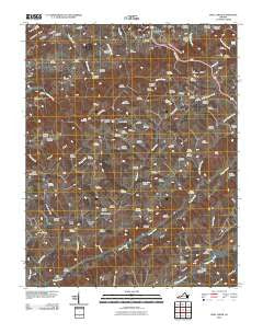Moll Creek Virginia Historical topographic map, 1:24000 scale, 7.5 X 7.5 Minute, Year 2010
