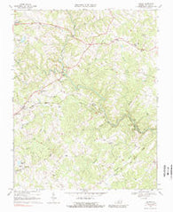 Moneta Virginia Historical topographic map, 1:24000 scale, 7.5 X 7.5 Minute, Year 1967