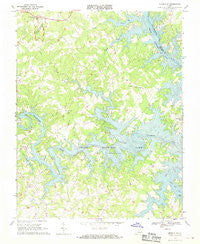 Moneta SW Virginia Historical topographic map, 1:24000 scale, 7.5 X 7.5 Minute, Year 1967