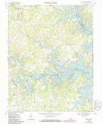 Moneta SW Virginia Historical topographic map, 1:24000 scale, 7.5 X 7.5 Minute, Year 1967