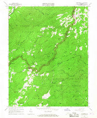 Montebello Virginia Historical topographic map, 1:24000 scale, 7.5 X 7.5 Minute, Year 1965