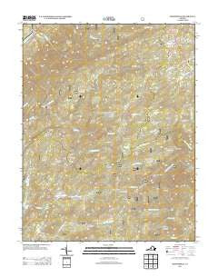 Montebello Virginia Historical topographic map, 1:24000 scale, 7.5 X 7.5 Minute, Year 2013