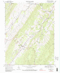 Monterey Virginia Historical topographic map, 1:24000 scale, 7.5 X 7.5 Minute, Year 1969