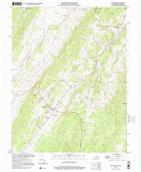 Monterey Virginia Historical topographic map, 1:24000 scale, 7.5 X 7.5 Minute, Year 1999